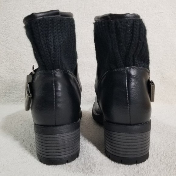 Vangelo black ankle boots with fur lining - Picture 4 of 9